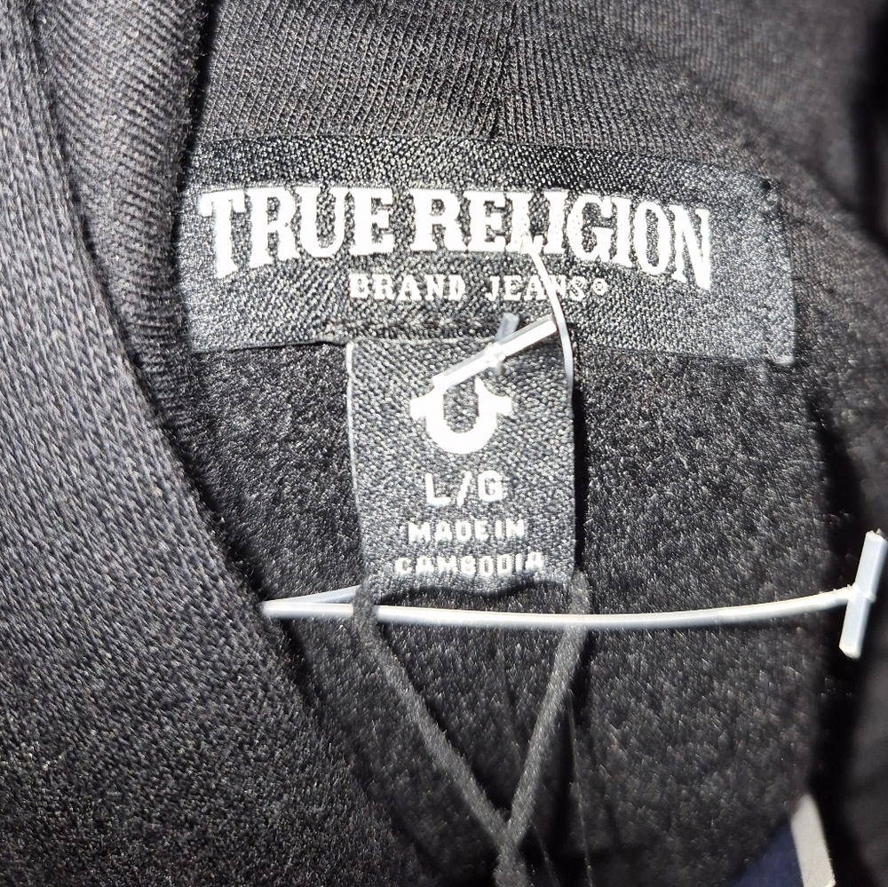 NWT's TRUE RELIGION Zip Hoodie Men's Size Large - Picture 5 of 5